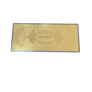  1 Gram APMEX Bullion Club Gold Foil Note