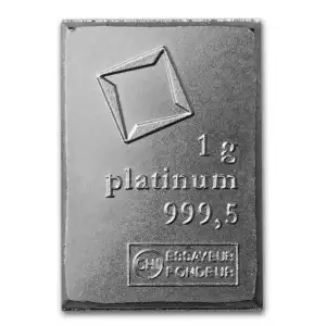 1 Gram Valcambi Minted Platinum Bar