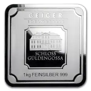 1 Kilo Silver Bar - Geiger Edelmetalle (Original Square Series) (3)