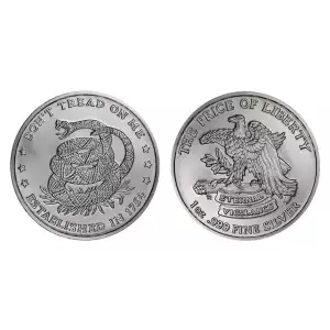 1 oz Don’t Tread on Me Eternal Vigilance Silver Round