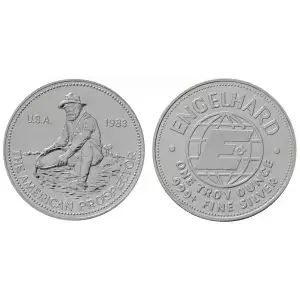 1 oz Engelhard Silver Prospectors (Large E Reverse)