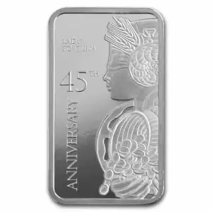 1 oz Silver Bar - PAMP 45th Anniversary Lady Fortuna (2)