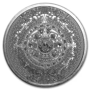 1 oz Silver Round - Aztec Calendar (2)