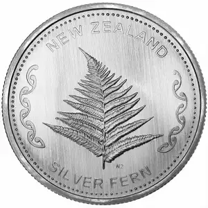 1 oz Silver Round - New Zealand Fern (2)