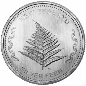 1 oz Silver Round - New Zealand Fern (2)