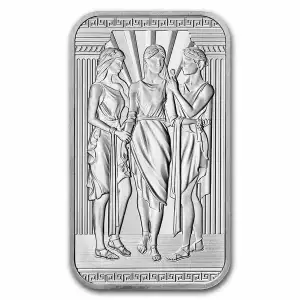 1 oz Silver Royal Mint Three Graces Bar