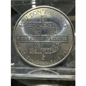 1 oz Silver Shield Bitcoin Paradigm Failure Round