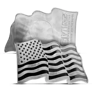1 oz Sunshine American Flag Silver Bar