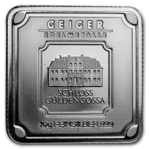 10 g Silver Square - Geiger Edelmetalle (Original Square Series) (2)