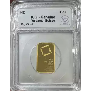 10 Gram Valcambi Suisse Gold Bar ICG Genuine IDC Verified