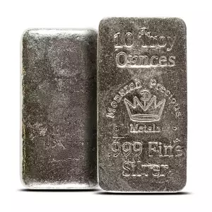 10 oz Silver Bar - Monarch Precious metals (2)