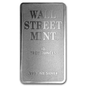 10 oz Wall Street Mint Silver Bar (Type 2) (2)