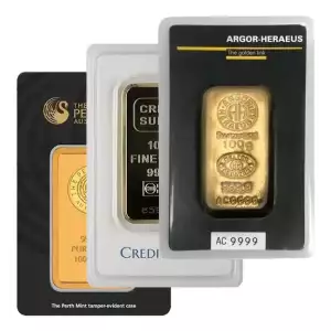 100 Gram Gold Bar Carded Various Brands