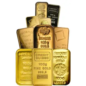 100 Gram Gold Bar Various Brands