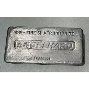 100 oz Engelhard Hand Poured Silver Bar (2)