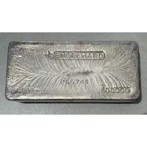 100 oz Engelhard Silver Bar (Bull Logo)