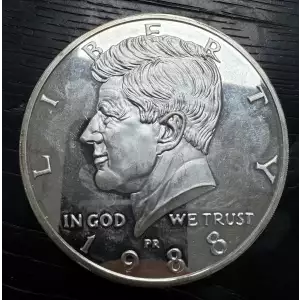 14.6 oz Silver Round - 1988 Kennedy