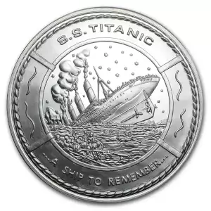 14.6 oz Silver Round - S.S. Titanic Commemorative (2)