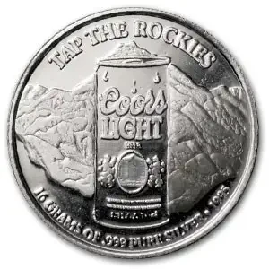 16 Gram Silver Round - Coors Light (Various designs)