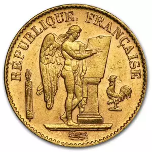 1871-1898 France Gold 20 Francs Lucky Angel (2)