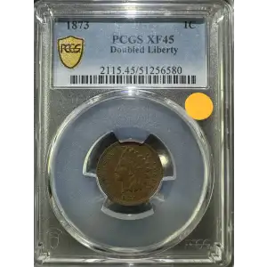 1873 1C Doubled Liberty, BN