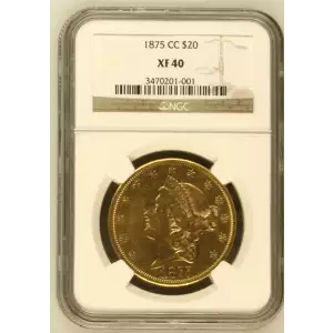 1875 CC $20 Double Eagle Liberty Head NGC XF-40 (2)