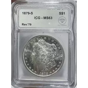 1879-S Morgan Dollar ICG MS63 IDC Verified (2)