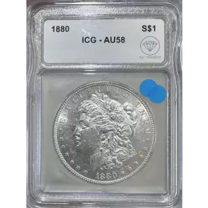 1880 Morgan Dollar ICG AU58 IDC Verified