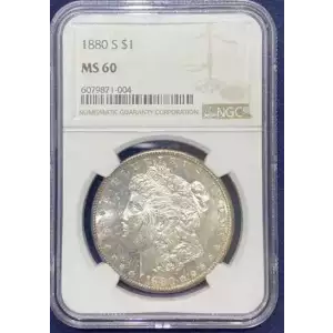 1880-S Morgan $1 NGC MS 60