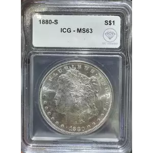 1880-S Morgan Dollar ICG MS63 IDC Verified