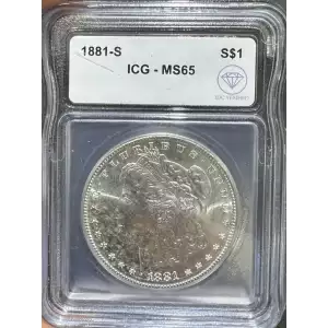 1881-S Morgan Dollar ICG MS65 IDC Verified (2)