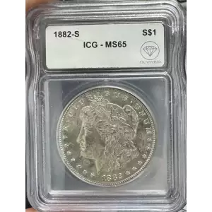 1882-S Morgan Dollar ICG MS65 IDC Verified