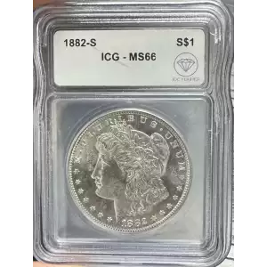 1882-S Morgan Dollar ICG MS66 IDC Verified