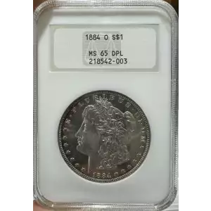 1884 O Morgan Silver Dollar NGC MS-65 DPL