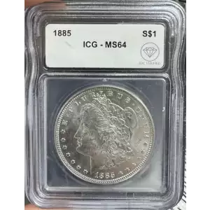 1885 Morgan Dollar ICG MS64 IDC Verified (2)