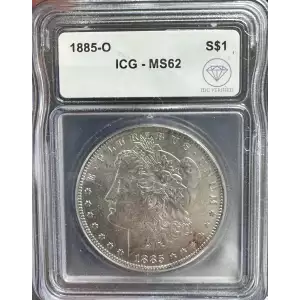 1885-O Morgan Dollar ICG MS62 IDC Verified