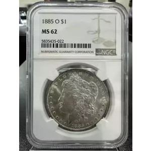 1885-O Morgan NGC MS 62