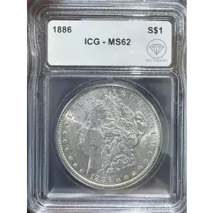 1886 Morgan Dollar ICG MS62 IDC Verified (2)