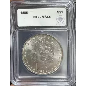 1886 Morgan Dollar ICG MS64 IDC Verified