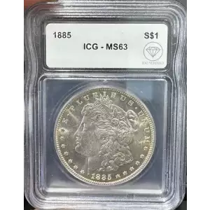 1886 Morgan Silver Dollar ICG MS-63 IDC Verified