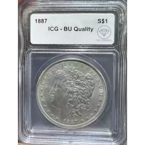 1887 Morgan Dollar ICG BU Quality IDC Verified