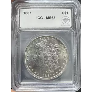 1887 Morgan Dollar ICG MS63 IDC Verified