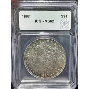 1887 Morgan Silver Dollar ICG MS-62 IDC Verified