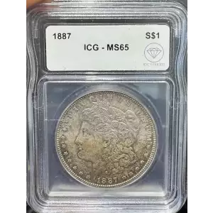 1887 Morgan Silver Dollar ICG MS-65 IDC Verified