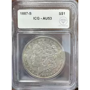 1887-S Morgan Dollar ICG AU53 IDC Verified