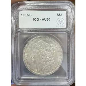 1887-S Morgan Dollar ICG EF50 IDC Verified (2)