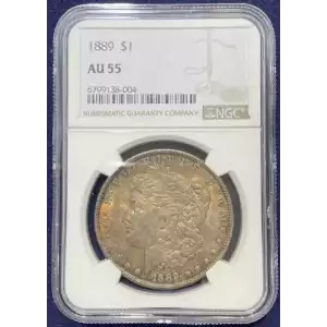 1889-P Morgan $1 NGC AU55