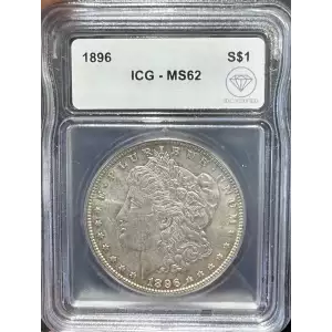 1896 Morgan Silver Dollar ICG MS-62 IDC Verified