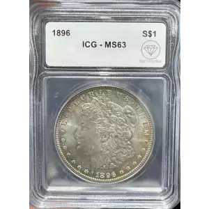 1896 Morgan Silver Dollar ICG MS-63 IDC Verified