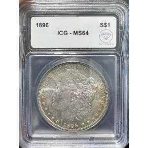 1896 Morgan Silver Dollar ICG MS-64 IDC Verified